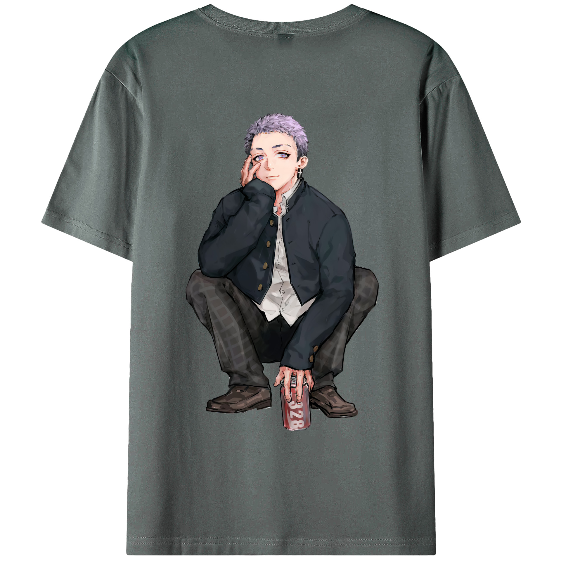 （画像用） 東京リベンジャーズ Tokyo Revengers 綿100％ メンズ半袖Tシャツ（バックプリント） 通気性
